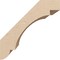 Ekena Millwork 5-inch W x 6-inch D x 6-inch H Aspen Rough Cedar Woodgrain TimberThane Knee Brace, Primed BRCUR05X06X06ASPRCPR - alternate 2